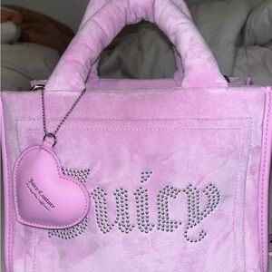 Juicy Couture Plush Pink Tote Bag